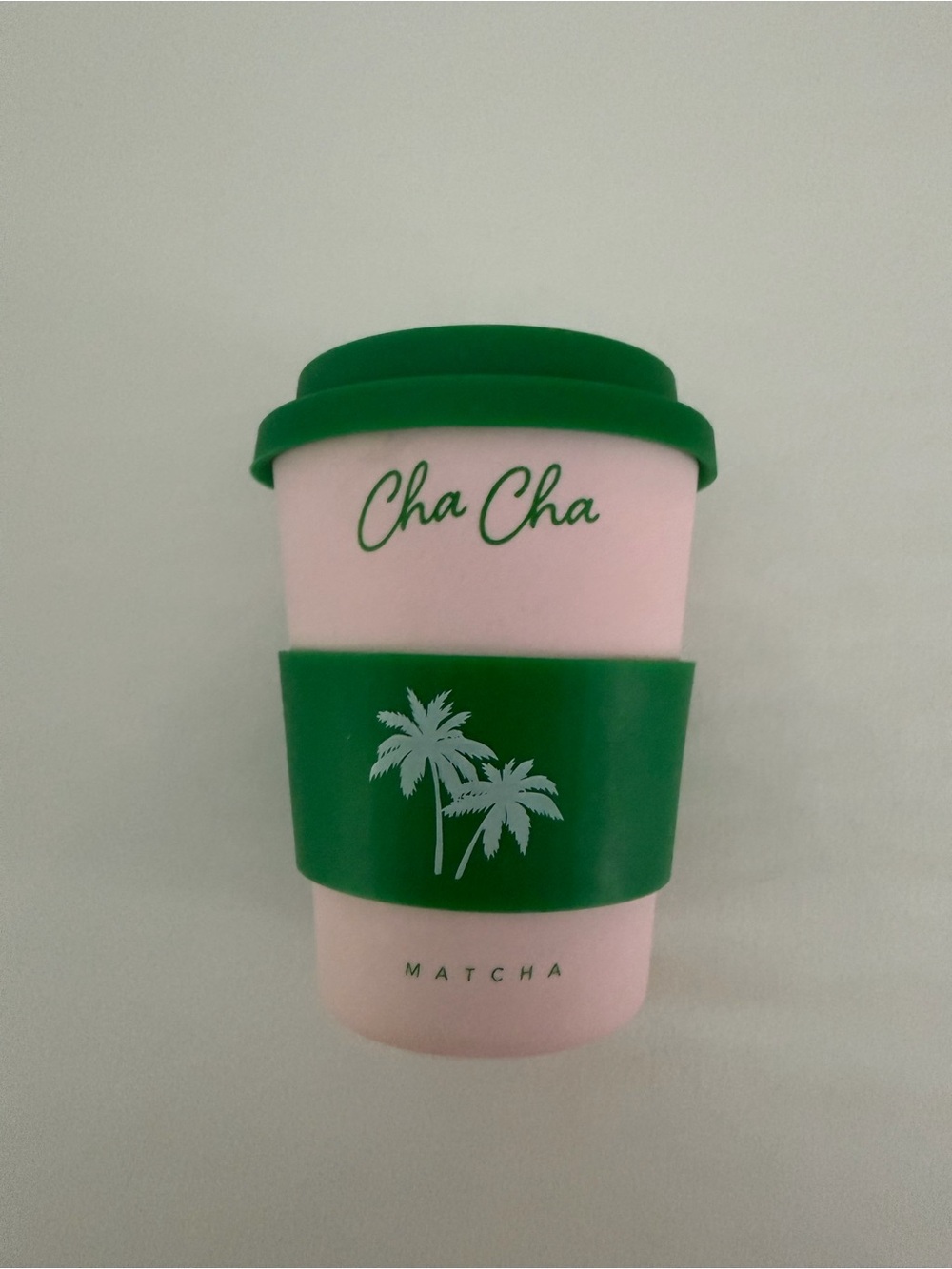 Matcha Pink & Green Reusable Travel Mug